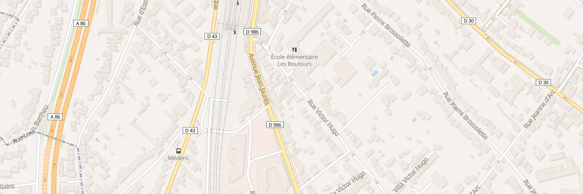 Plan du 22 Rue Victor Hugo à Rosny-sous-Bois