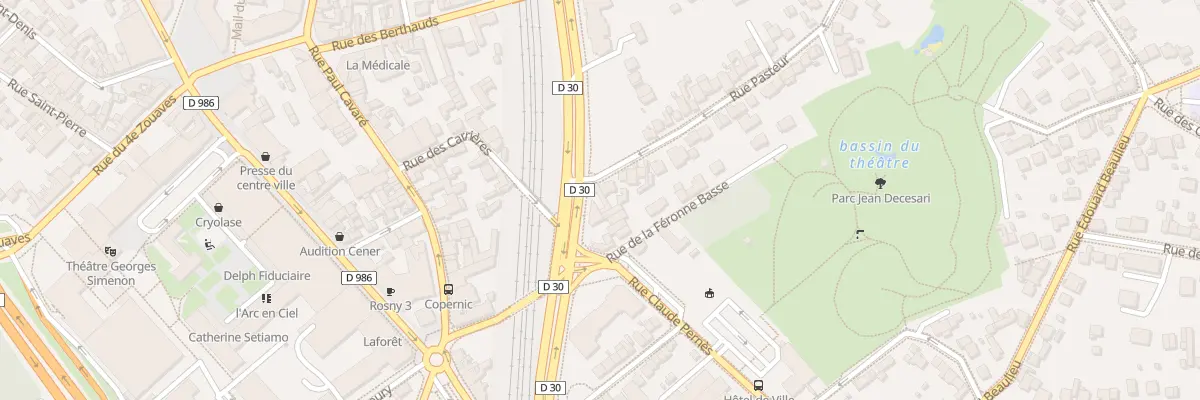 Plan du 6 Rue Pasteur à Rosny-sous-Bois