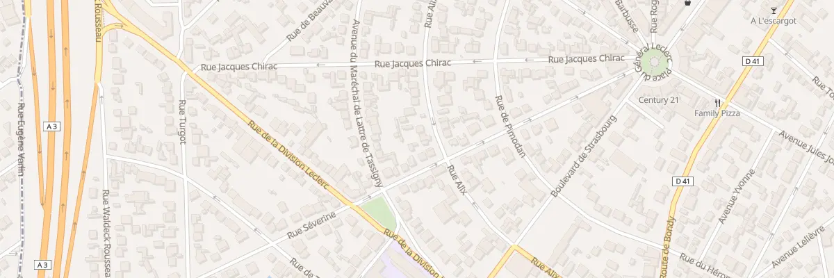 Plan du 74 Rue Alix à Aulnay-sous-Bois
