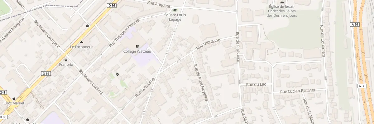 Plan du 52 Rue Lequesne à Nogent-sur-Marne