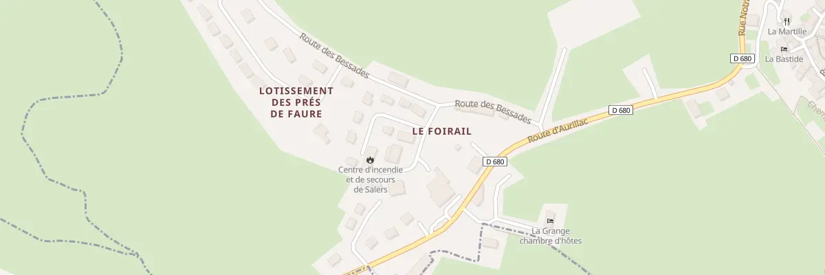 Plan du 6040 Lot des Pres de Faure à Salers