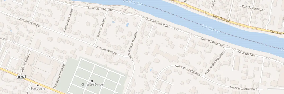Plan du 24 Av Francis Berthier à Saint-Maur-des-Fossés