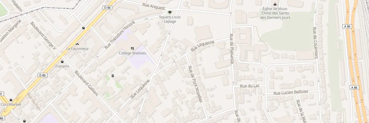 Plan du 54 Rue Lequesne à Nogent-sur-Marne