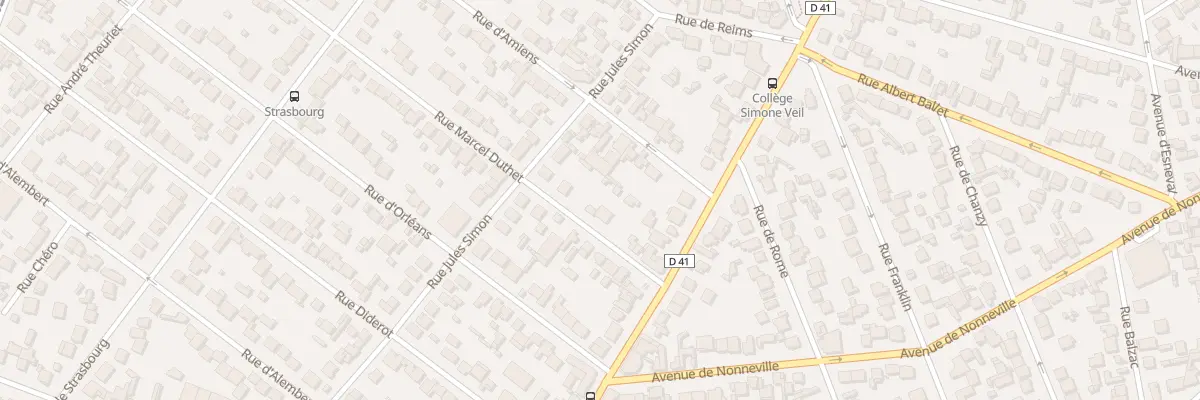 Plan du 8 Rue Marcel Duthet à Aulnay-sous-Bois