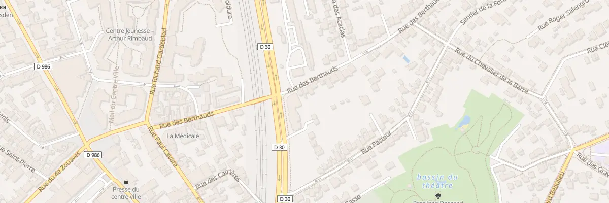 Plan du 24 Rue des Berthauds à Rosny-sous-Bois