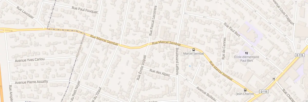 Plan du 42 Rue Emile Volpati à Aulnay-sous-Bois