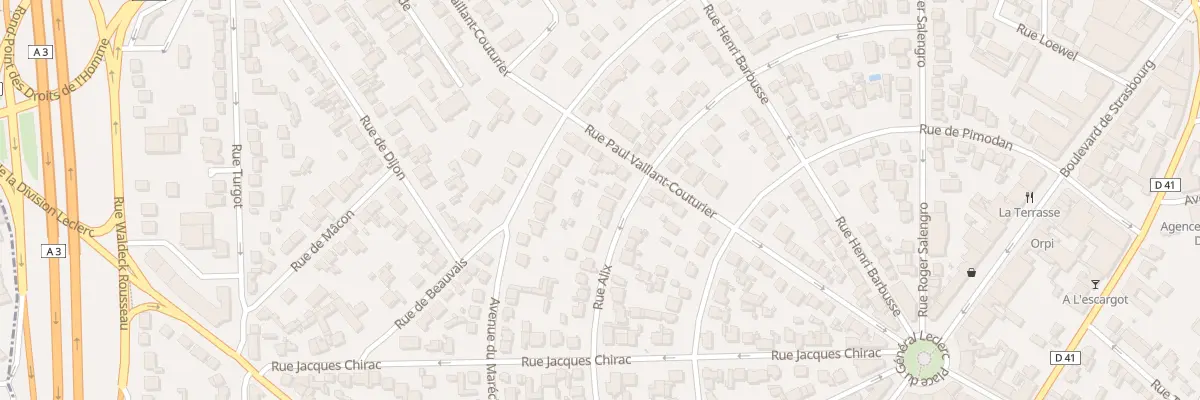 Plan du 42 Rue Alix à Aulnay-sous-Bois