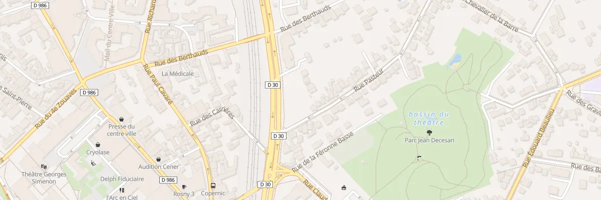 Plan du 5 Rue Pasteur à Rosny-sous-Bois