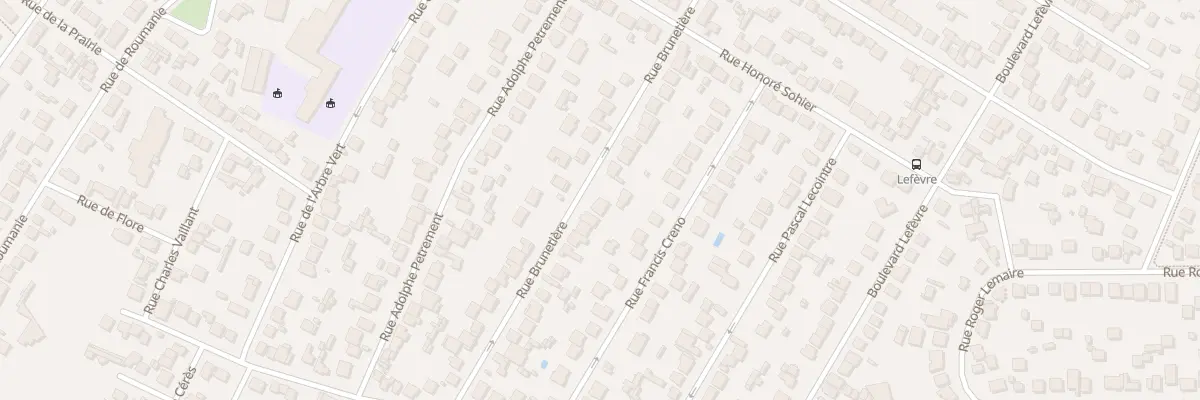 Plan du 74 Rue Brunetière à Aulnay-sous-Bois