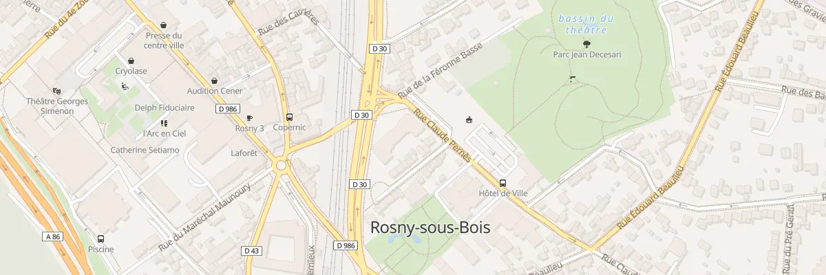 Plan du 4 Rue Claude Pernes à Rosny-sous-Bois