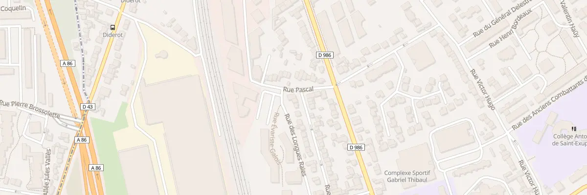 Plan du 2 Rue Galilée à Rosny-sous-Bois