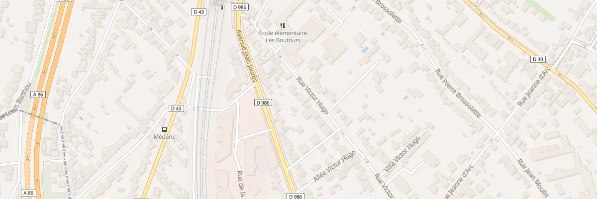 Plan du 32 Rue Victor Hugo à Rosny-sous-Bois