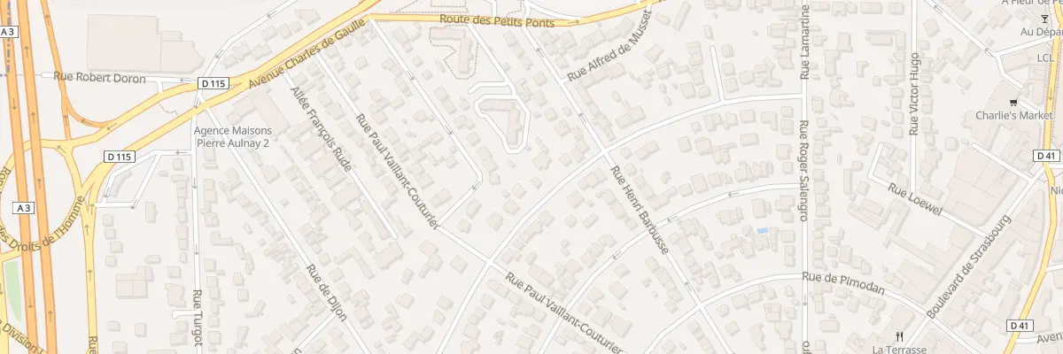 Plan du 28 Av Mal de Lattre de Tassigny à Aulnay-sous-Bois
