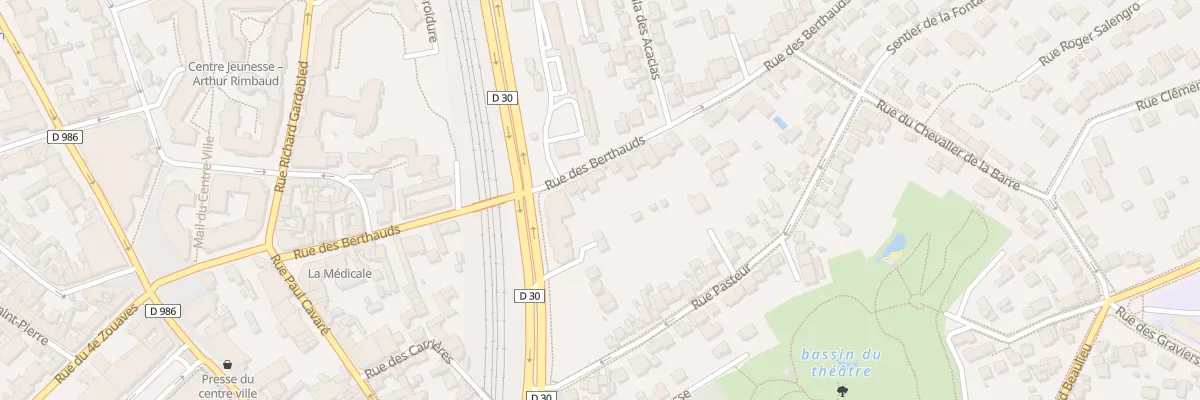 Plan du 26B Rue des Berthauds à Rosny-sous-Bois