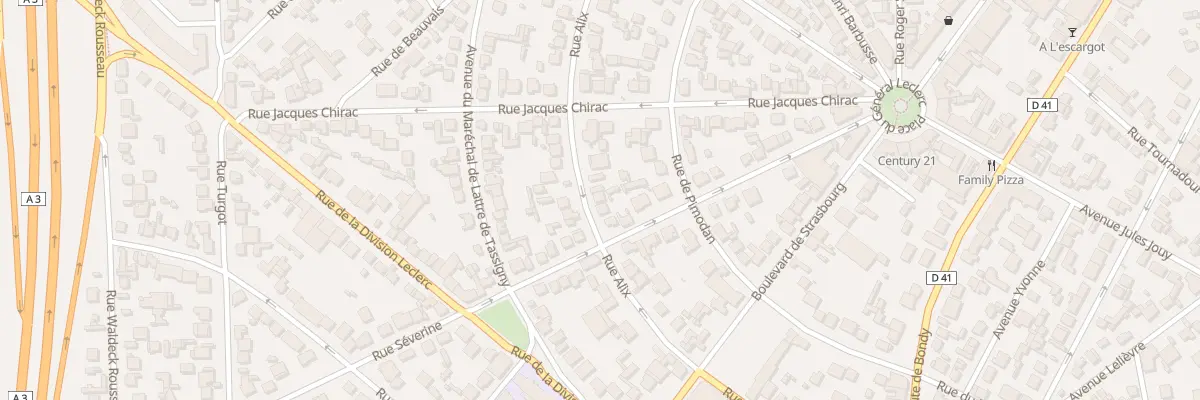 Plan du 53 Rue Alix à Aulnay-sous-Bois