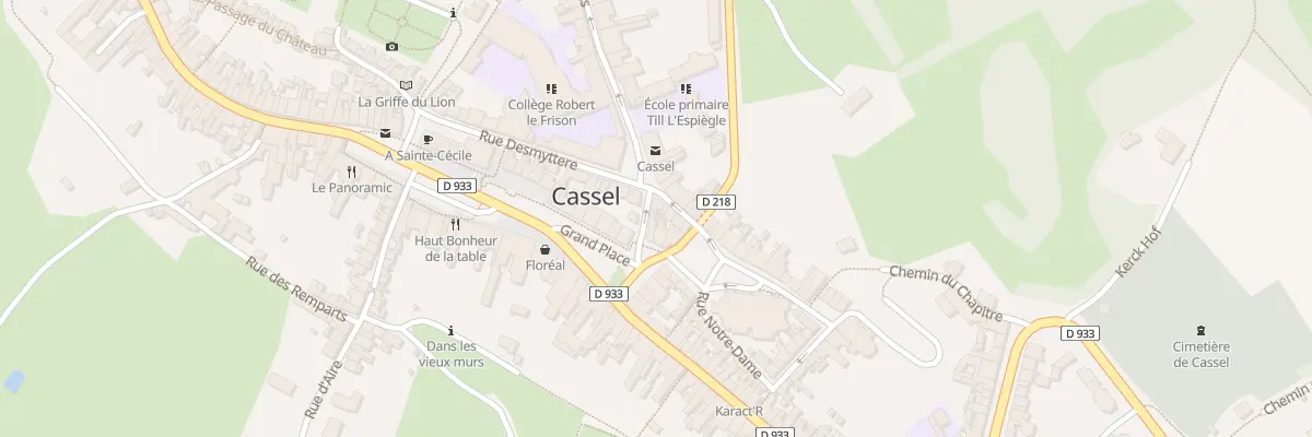Plan du 1 Rle du Tambour à Cassel
