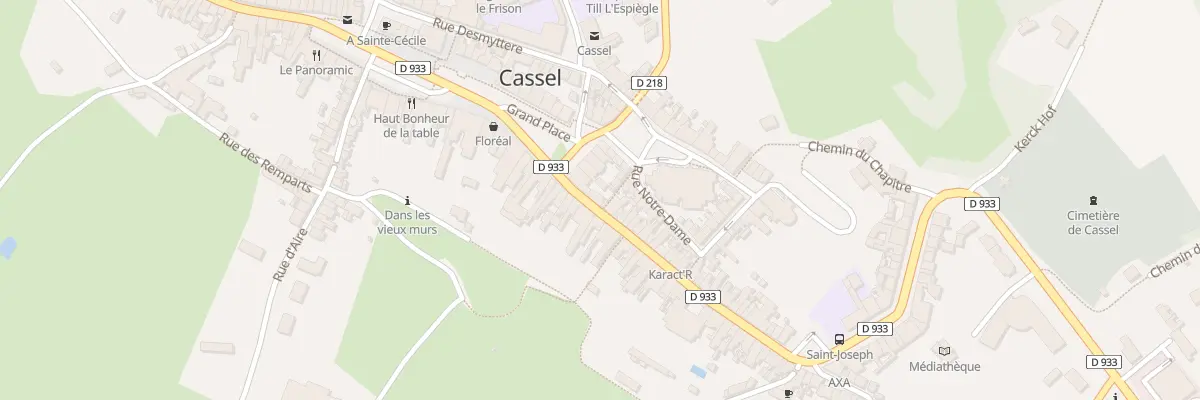 Plan du 3 Rue du Mal Foch à Cassel