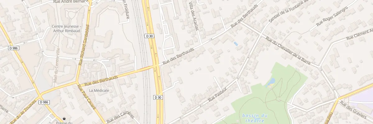 Plan du 32 Rue des Berthauds à Rosny-sous-Bois