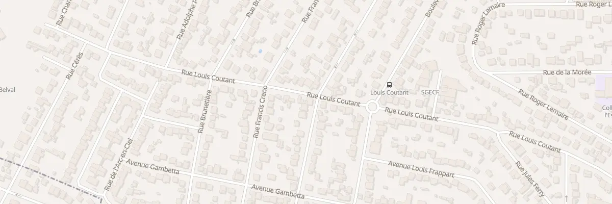 Plan du 61 Rue Louis Coutant à Aulnay-sous-Bois