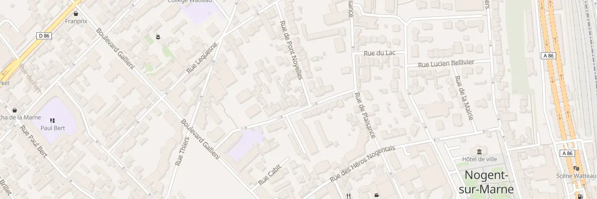 Plan du 45 Rue des Clamarts à Nogent-sur-Marne