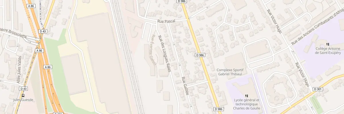 Plan du 22 Rue Galilée à Rosny-sous-Bois