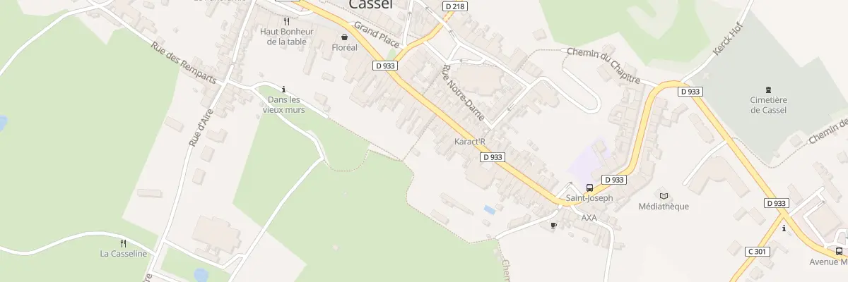 Plan du 16 Rue du Mal Foch à Cassel