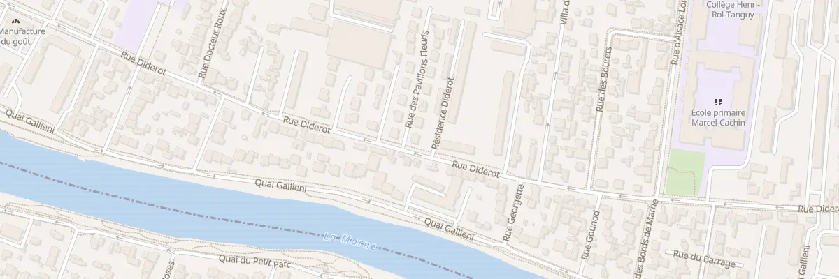 Plan du 2 Rue des Pavillons Fleuris à Champigny-sur-Marne