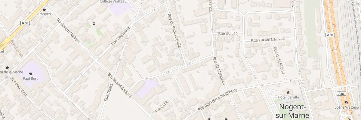 Plan du 47 Rue des Clamarts à Nogent-sur-Marne
