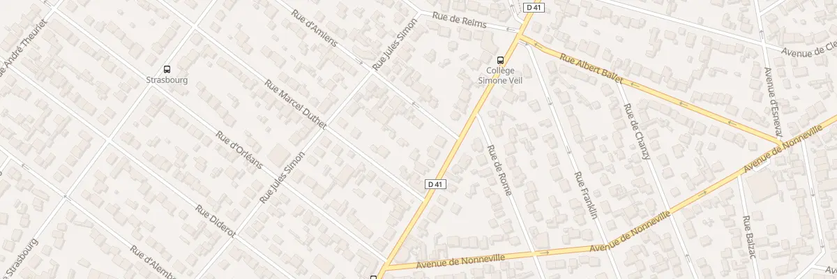 Plan du 3 Rue d’Amiens à Aulnay-sous-Bois