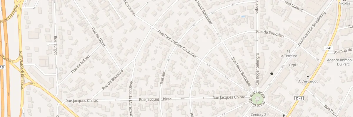 Plan du 29 Rue Alix à Aulnay-sous-Bois