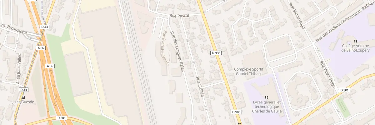 Plan du 24 Rue Galilée à Rosny-sous-Bois