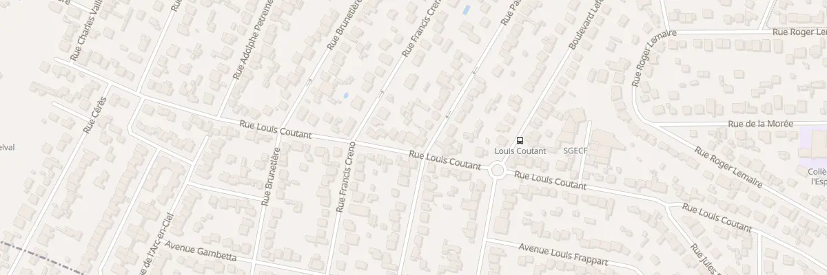 Plan du 74 Rue Louis Coutant à Aulnay-sous-Bois