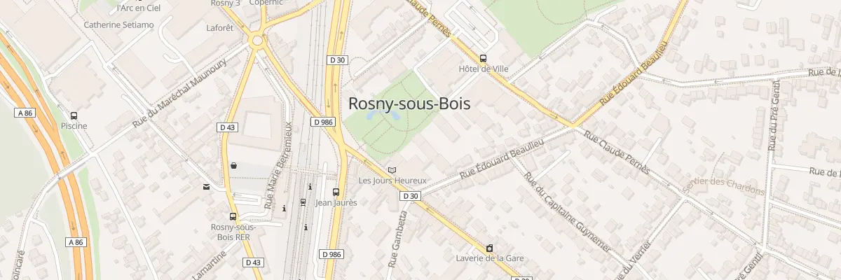 Plan du 9 Rue du Gen Leclerc à Rosny-sous-Bois