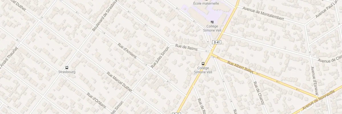 Plan du 3 Rue Jules Simon à Aulnay-sous-Bois