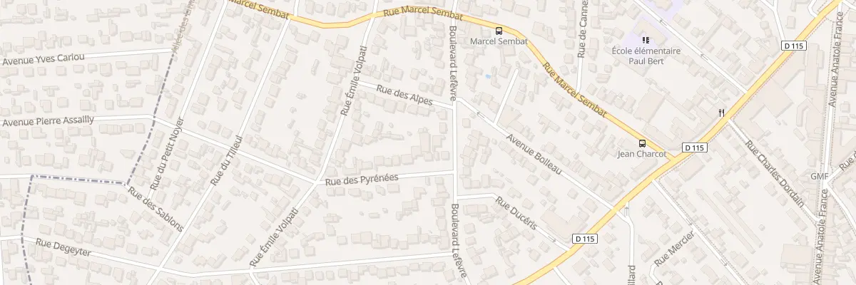 Plan du 25 Bd Lefèvre à Aulnay-sous-Bois