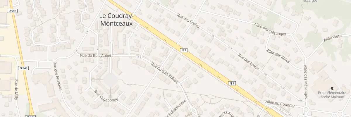 Plan du 4 Rue de la Clef des Champs au Coudray-Montceaux