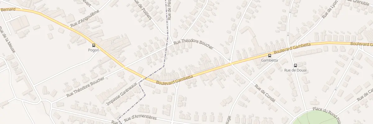 Plan du 217B Bd Gambetta à Marles-les-Mines