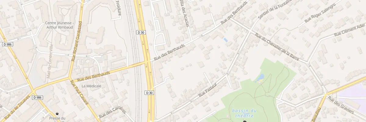 Plan du 34 Rue des Berthauds à Rosny-sous-Bois