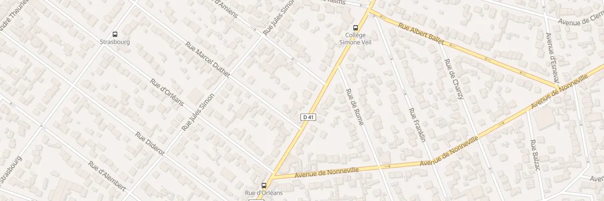 Plan du 144B Rte de Bondy à Aulnay-sous-Bois