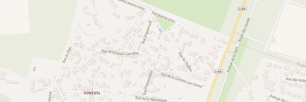 Plan du 23 Rue Poissonnière à Vineuil-Saint-Firmin