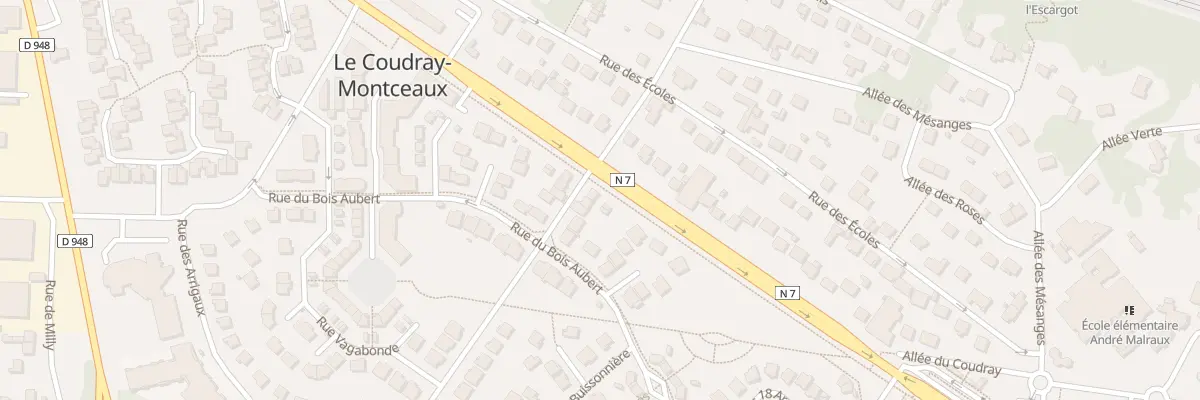 Plan du 2 Rue de la Clef des Champs au Coudray-Montceaux