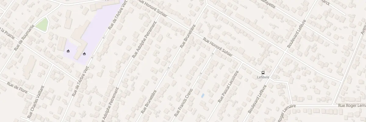 Plan du 84 Rue Brunetière à Aulnay-sous-Bois
