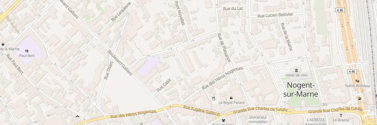 Plan du 6 Rue des Clamarts à Nogent-sur-Marne