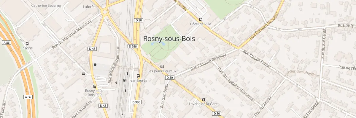 Plan du 11 Rue du Gen Leclerc à Rosny-sous-Bois