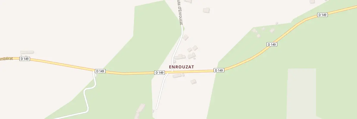 Plan du 4 Enrouzat à La Chapelaude