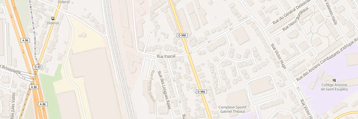 Plan du 7 Rue Pascal à Rosny-sous-Bois