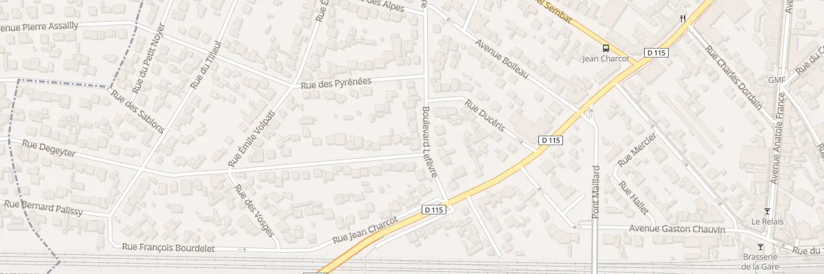 Plan du 9 Bd Lefèvre à Aulnay-sous-Bois