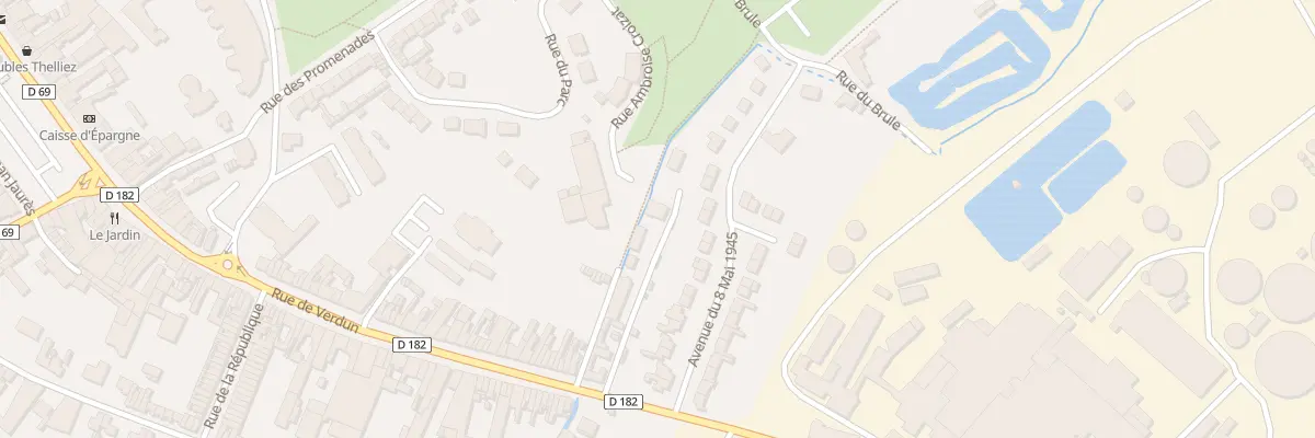 Plan du 86A Rue de Verdun à Lillers
