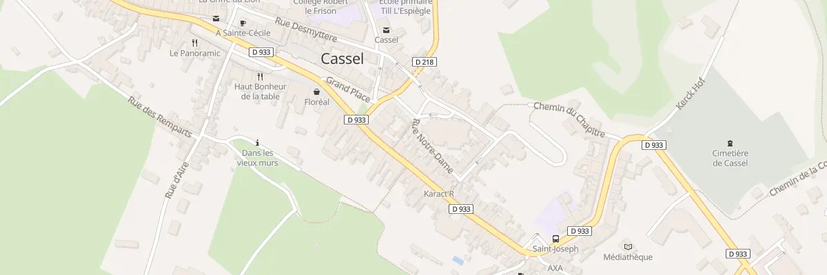 Plan du 63 Rue Notre Dame à Cassel