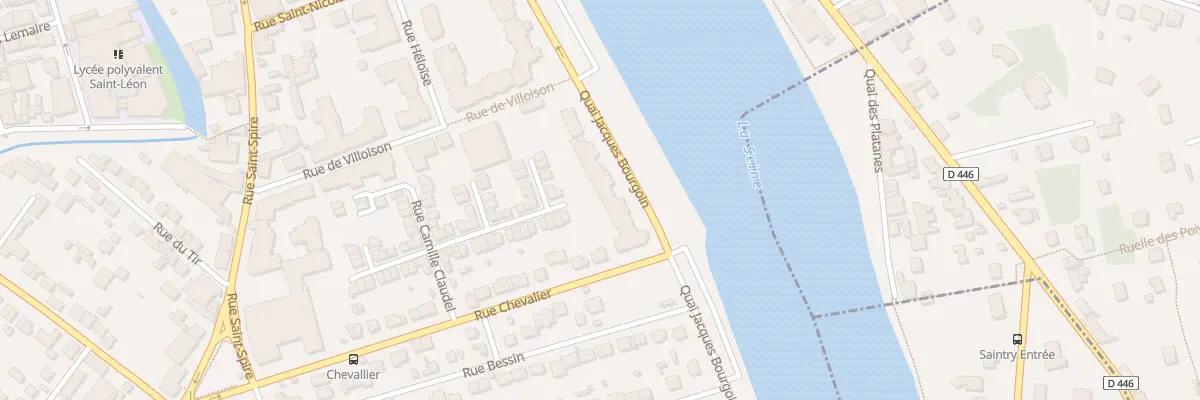 Plan du 64 Quai Jacques Bourgoin à Corbeil-Essonnes